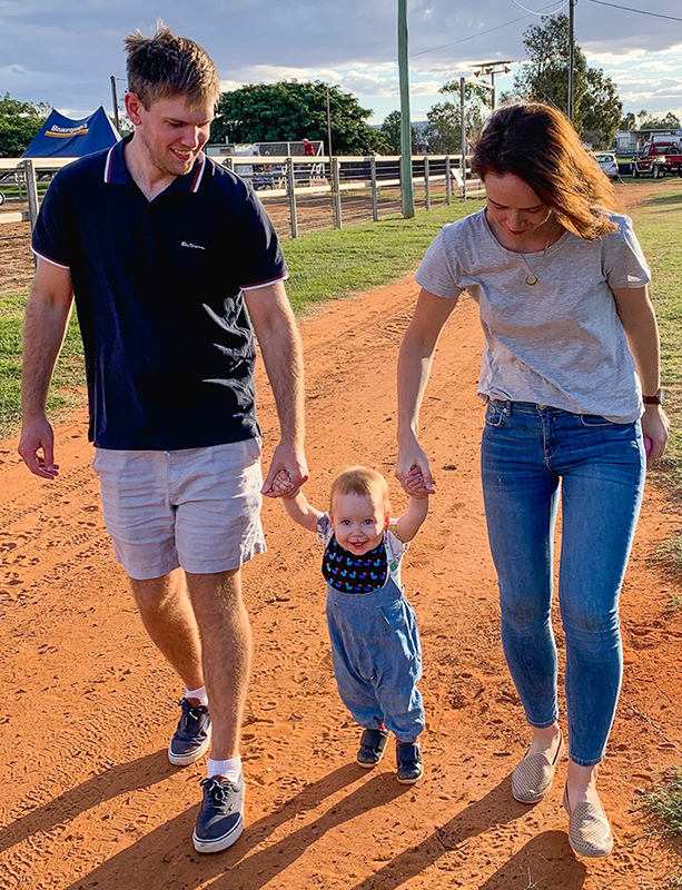 Mitchell Rigby with his wife, Jennifer and their son, Patrick
