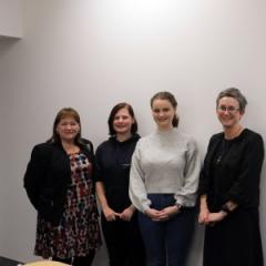 Professor Helen McCutcheon, Ms Tahlia van Raders, Ms Stephanie Davidson, and Professor Sarah Roberts-Thomson